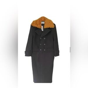 Filippa K Women’s 36 Black Wool Peacoat NWT Missing button RARE